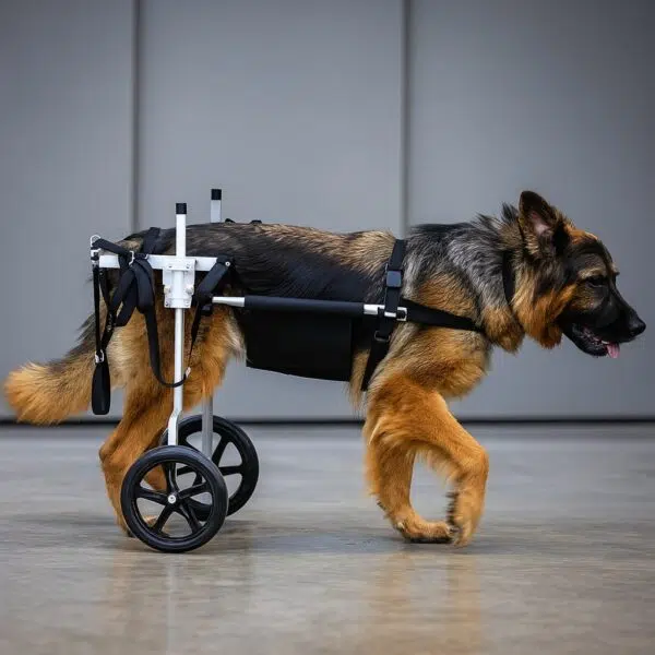 Dog With Wheels - German Shepherd Dog Wheelchair For Back Legs