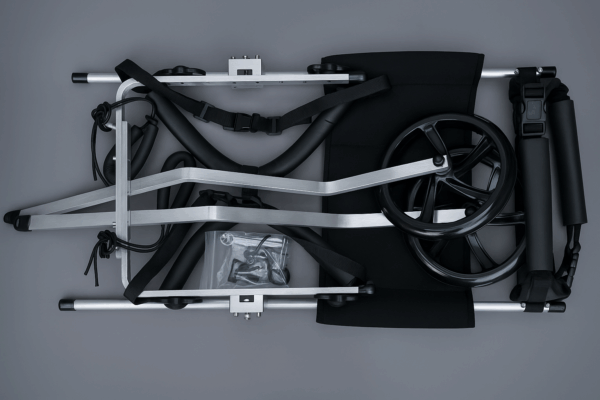 All parts of the wheelchair to put together